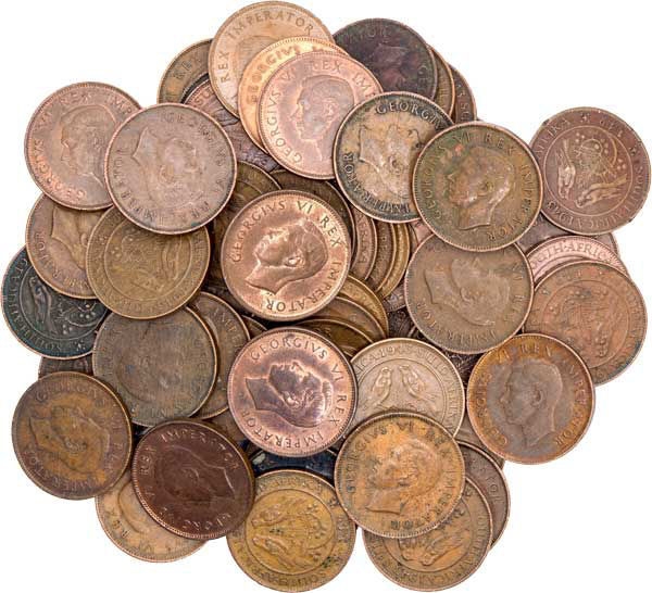 Bag of 10 South African Farthings