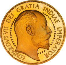 Edward VII, Patina Double Florin (Goldine) 1902_obv