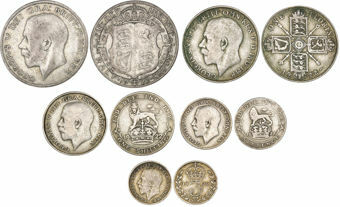 1922 Silver Coin Set