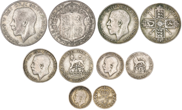 1922 Silver Coin Set