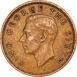 New Zealand, 1941 Halfpenny Circulated_obv