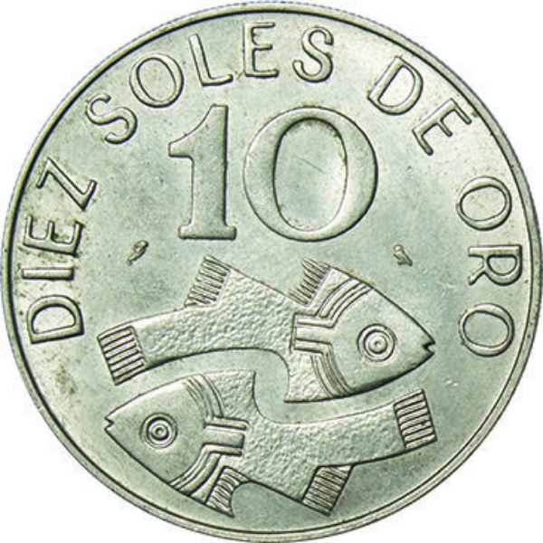 Peru, 10 Soles, 1969. KM.253_obv