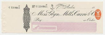 Glyn, Mills & Co Cheques2