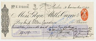Glyn, Mills & Co Cheques3