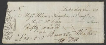 Herries, Farquhar & Co Cheque2