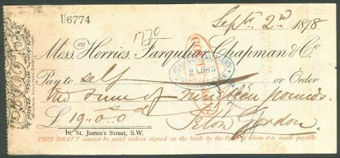 Herries, Farquhar & Co Cheque3