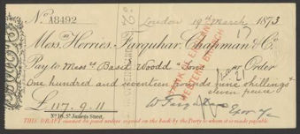 Herries, Farquhar & Co Cheque5