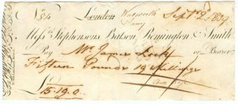 Stephensons, Batson, Remington & Smith Cheques1