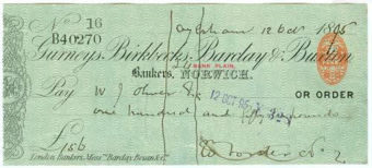 Gurneys, Birkbecks, Barclay & Buxton - Norwich Branch Cheques19