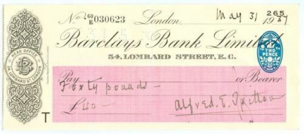 Barclays Bank 54 Lombard Street, E.C., 19(37), OTG 123.1(2)