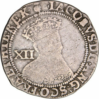 James I, Shilling (1621-3) Fine-Very Fine_obv