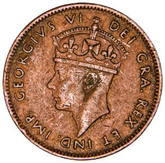 Canada, Newfoundland, Large & Small 1 Cent coins_obv