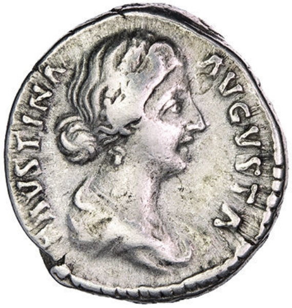 Faustina Junior Denarius Very Fine_obv