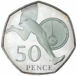 2004 Anniversary of the 4-Minute Mile 50p Silver Proof Piedfort_obv