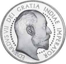 Edward VII, Cyprus Patina Silver_obv