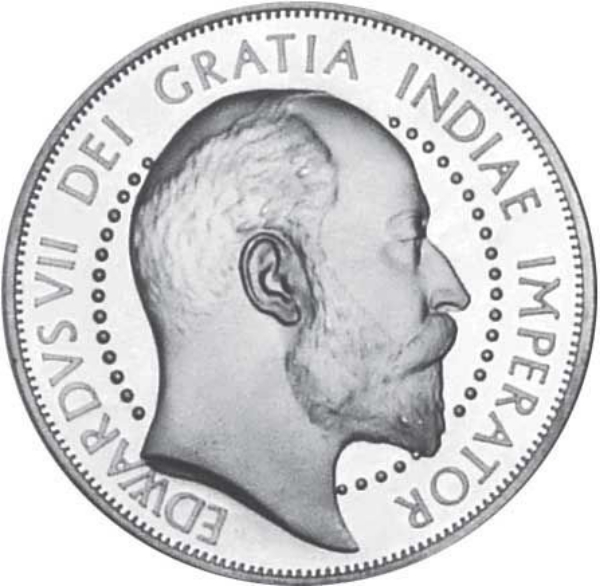 Edward VII, Cyprus Patina Silver_obv