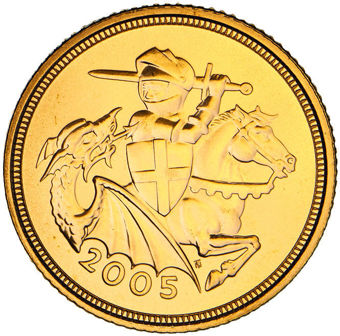 Elizabeth II, Half Sovereign 2005 Brilliant Unc_rev