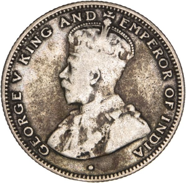 George V, Straits Settlements 20c 1917 Fine_obv