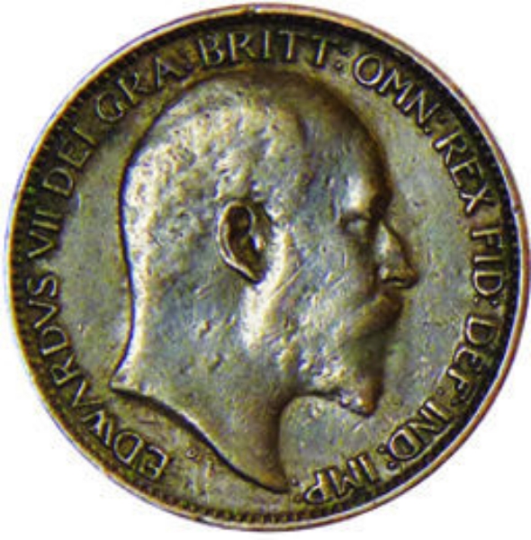 Edward VII 1907 Farthing Fine_obv