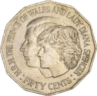 Australia 1981 50c (Charles & Diana) Unc_rev