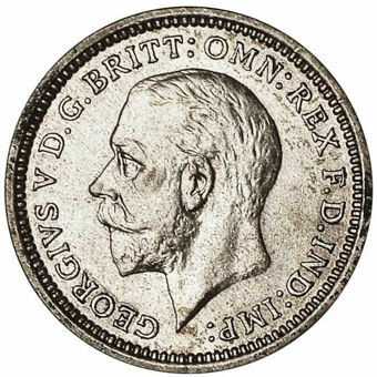 George V 1936 Threepence Uncirculated_obv