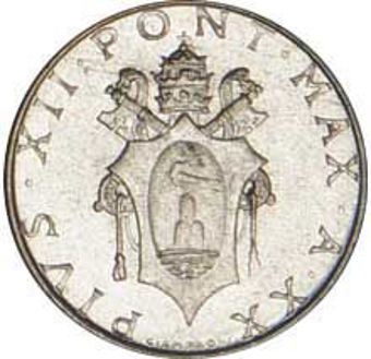 Vatican, 2 Lire (Holy Year) 1958 Brilliant Unc_rev