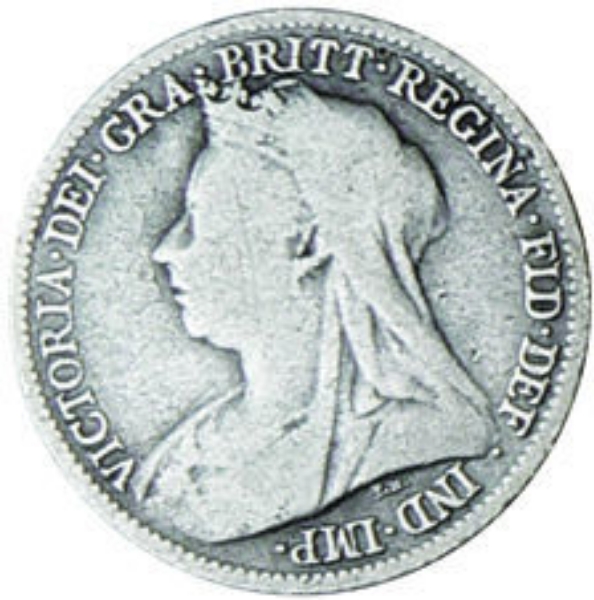 Victoria, Sixpence (Old Head) Very Good_obv