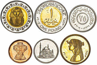 Egypt, Mint Set  2005-12 (5 Values)