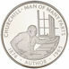 Falkland Islands, Crown-size Churchill (Man of Many Parts) Silver Proof 50 Pences_Author