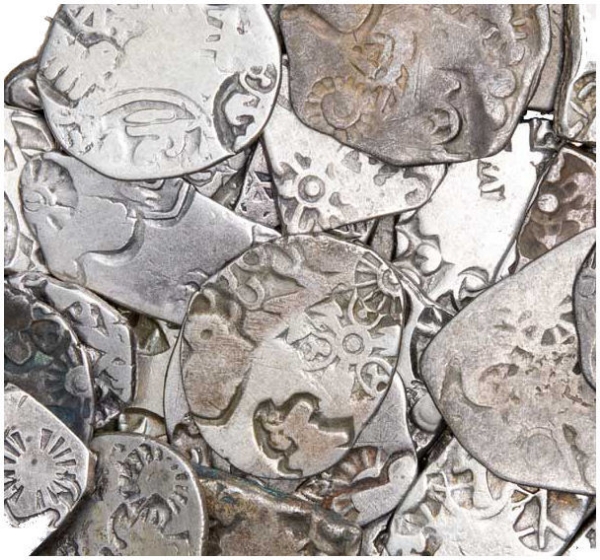 Mauryan Dynasty Punchmarked Karshapana_obv