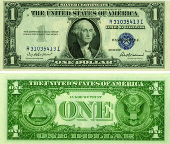 USA Silver Certificate 1 Dollar 1935 P416D Unc