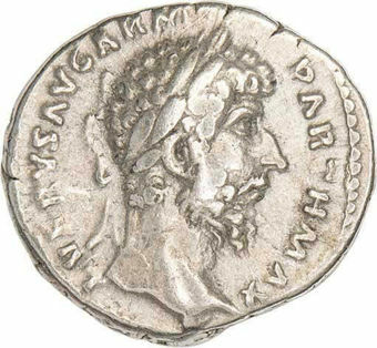Lucius Verus Good Very Fine Silver Denarius_obv