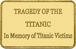 Titanic 100th Anniversary Gold Plated Bar_rev