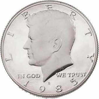 United States of America, 1985 Kennedy Half Dollar Proof_obv