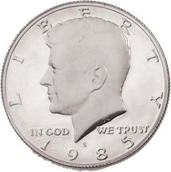 United States of America, 1985 Kennedy Half Dollar Proof_obv