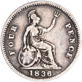 William IV, Groat Very Good_rev