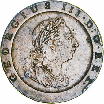 George III, Twopence (Cartwheel) 1797 Very Fine_obv