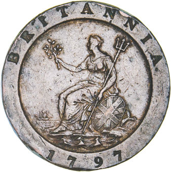 George III, Twopence (Cartwheel) 1797 Very Fine_rev