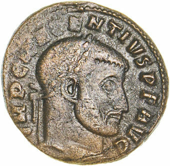 Maxentius. A.D. 306-312. Bronze Follis. CONSERV VRB SVAE_obv