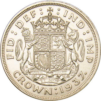 George VI_Crown_1937_Uncirculated_rev