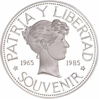 Cuba, 1985 Souvenir Coin Silver Plated_obv