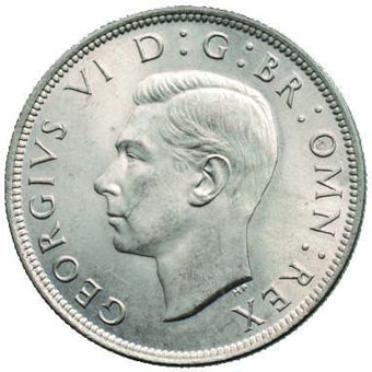 George VI_Haflcrown_Obv