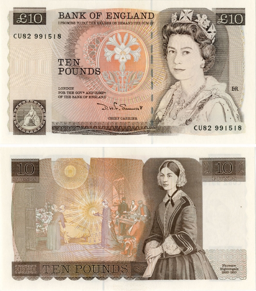 D H F Somerset Pictorial £10 B349 Unc