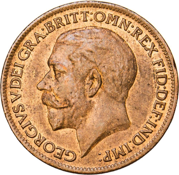 George V, Farthing 1918 Uncirculated - Brilliant Unc_obv