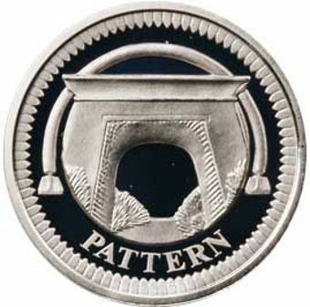 2003 £1 Egyptian Arch Bridge Silver Proof Patern_rev