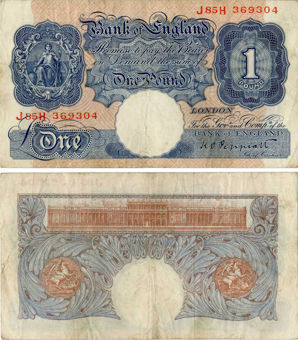 Blue Britannia Pound_F/VF
