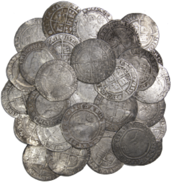 Elizabeth I, Sixpence (Ewerby Hoard)