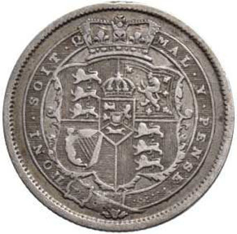 George III, Shilling (Bull Head) Fine_rev