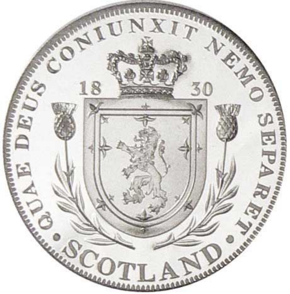 William IV, Scottish Crown Patina Pewter_rev