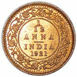 India, George V 1921 1/12 Anna Unc_rev
